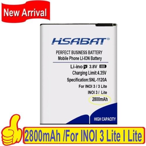 Top Brand 100% New 2800mAh Battery for INOI 3 / 3 Lite INOI3 lite Batteries + free gfit