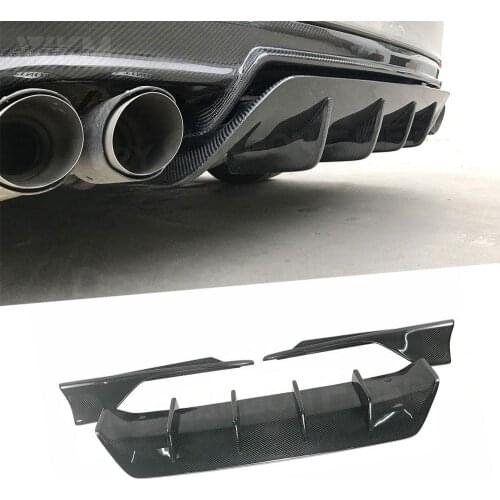 Carbon Fiber Rear Bumper Lip Diffuser Bumper Protector With Splitte for LEXUS IS300 IS350 IS F Sport Sedan 4 Door 2017-2018