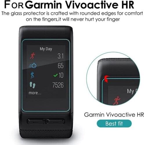 New Arrival Hard 9H Tempered Glass Screen Watch Protector Case Cover Protective Film Suitable For Garmin vivoactive HR