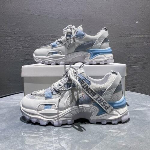 WOMENS Shoes 2021 Spring New Style Casual Sports Shoes Womens Korean-style INS Versatile Dad Breathable White Shoes