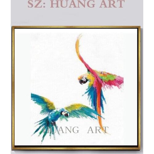 Animals oil painting knife hall children room many kinds of bird lovers in chat wire apartment style hotel club villa porch corr