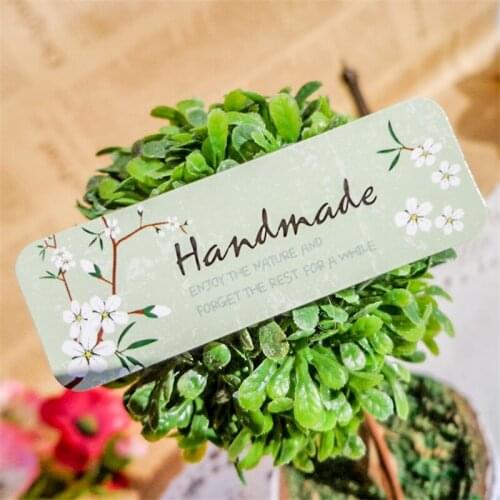 120Pcs/lot Handmade Hand-Wrapped Leather Sealing Sticker Flower Style Strip Decoration Seal Baking DIY Gift Box Packing Stickers