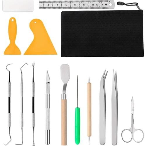 15Pcs Craft Weeding Sewing Carving Tool Set Basic Craft Vinyl Tools for Beginner