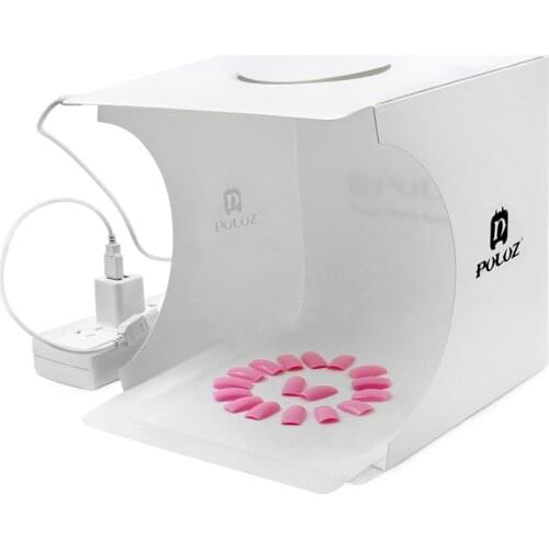 20CM Mini Studio Light Box LED Studio Panel Photo Shooting Tent 6 Backgrounds Photography Box + EU/US Plug + USB Extension Cable