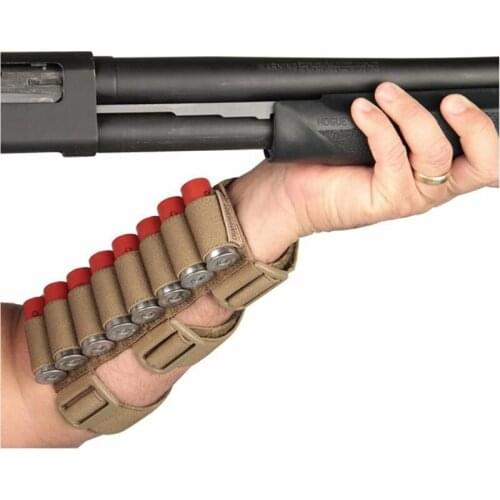 21x5 cm hunting Shotgun Shell Tactical Conveyor 8 rounds Shooters Sleeve Forearm Mag Bag Pro Shooters Airsoft gun accessories