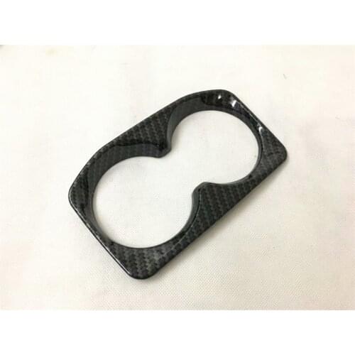 Abaiwai Car Styling Accessories Water Cup Holder Cover Interior ABS Chrome Trim Strip For Peugeot 4008 5008 3008 GT 2017 2018