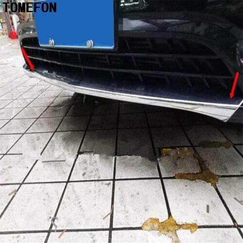 TOMEFON Car Auto Cover Styling For Benz VITO V-Class Viano Valente Metris 2014 2015 2016 2017 ABS Chrome Front Head Bumper Trim