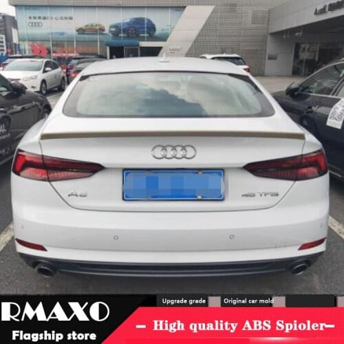 For Audi A5 Spoiler 2018-2021 Audi A5 4 door Spoiler YC-KHG ABS plastic Material Car Rear Wing Color Rear Spoiler