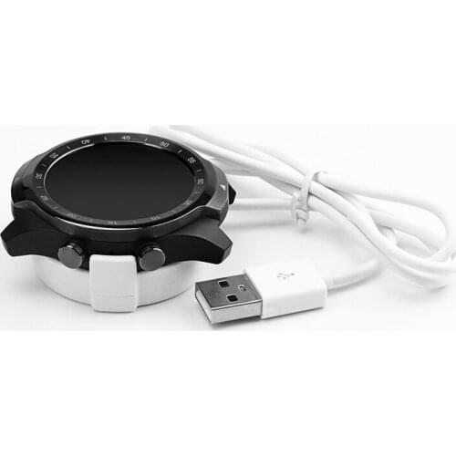 For Ticwatch Pro Charger Smart Watch Magnetic Fixed Charger ticwatch Travel Portable USB Interface Black/White