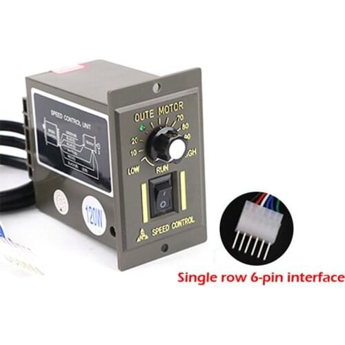 Speed control Driver 220V US-52 AC Motor Speed Controller with Single row 6-pin interface 6W15W60W90W120W180W200W250W Speeder