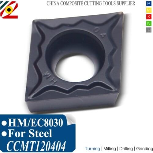 EDGEV CNC Carbide Inserts 10PCS CCMT120404 CCMT120408 CCMT431 Lathe Boring Turning Tools Tungsten machining Steel P