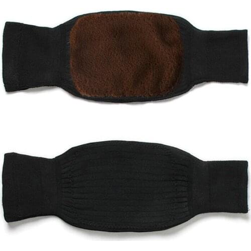 2pcs Cashmere Knee Pads Winter Warm Men And Women Double Thick Wool Protection Knee Plus Velvet Wind And Cold Protective Gear