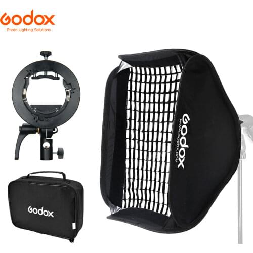 Godox 32" * 32" 80*80cm 80x80cm foldable Soft Box Godox Suitbale for S-type Bracket Camera Studio Flash fit Bowens Elinchrom
