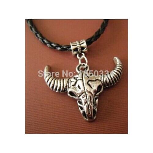 HOT Wholesale 10PCS Fashion Cattle Head Charms Statement Necklace & Pendants DIY Jewelry For Woman B148