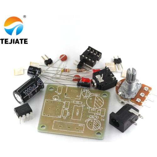 LM386 MINI Amplifier Board DIY Kit 3V-12V Power Amplifier Suit Electronic Fun Kits Beyond TDA2030 TEJIATE