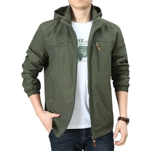Men Outdoor Spring Autumn Sports Jacket Waterproof Breathable Quick Dry Scratchproof Coat Climbing Fishing Hiking Hooded Jackets