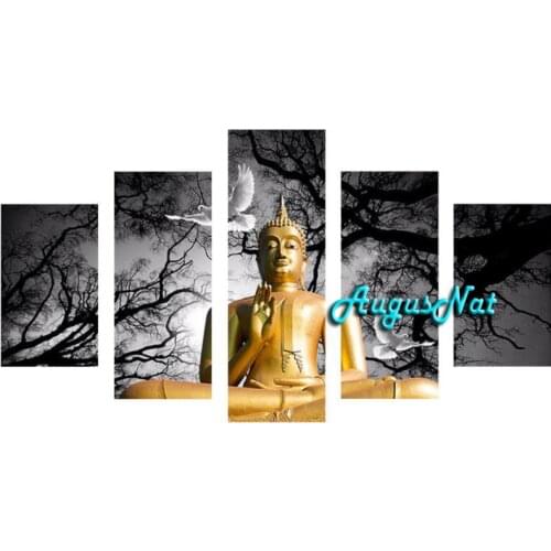 Buddha diamond painting kit full drill religion diamond sticker trees wall art rhinestone pasted gift multi pictures combination