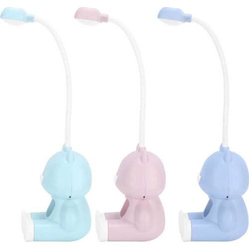 Cute Bear Night Light Mini Table Lamp Cute Bear LED Rechargeable Student Bedroom Eye Protection Night Light