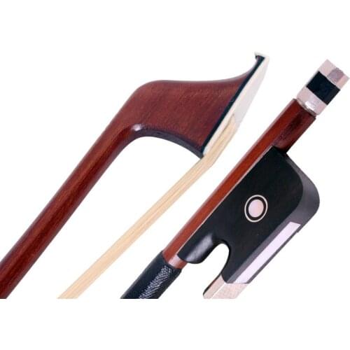 New 4/4 Cello Bow Full Size Brazil wood Model Eye Pearl Inlay Student & Advance Cello Parts & Accessories