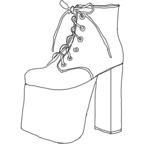 Princess sweet lolita shoes Short boots super high heel queen tie punk cos Rough heel of front frenulum round head boots pu6011