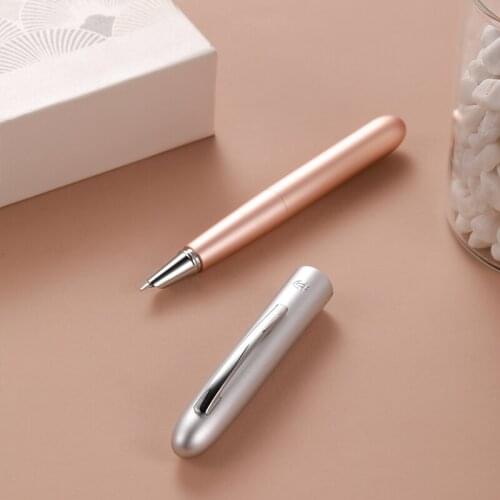 Free Engraved Luxury Daycraft Joint Publishing Fountain Pen Metal 0.4mm Financial Pens with Notebook Gift Set for Women