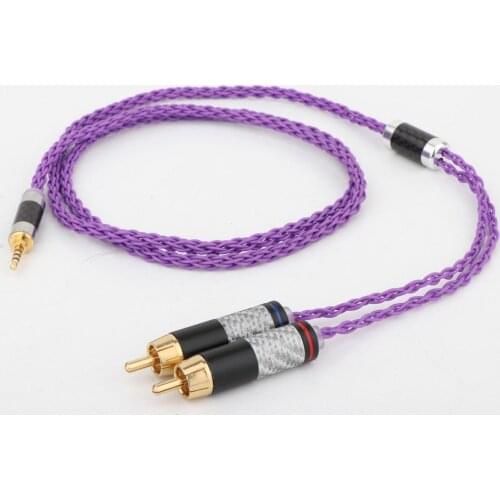 Preffair 1PCS 2.5mm TRRS Balanced Male to 2RCA Male for Astell&Kern AK100II, AK120II, AK240