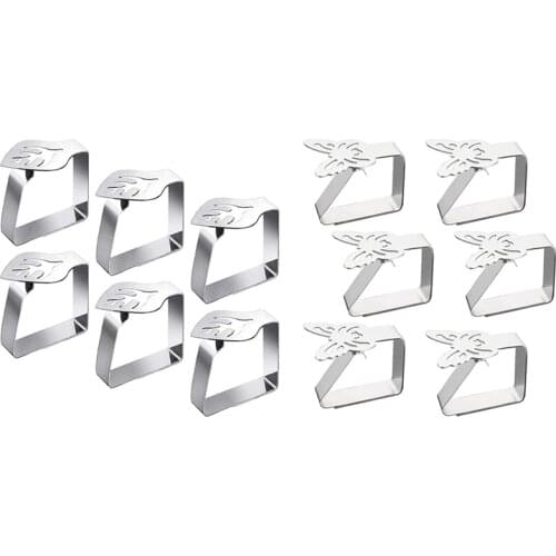 Table Cloth Clips Stainless Steel Table Cloth Clips Adjustable Table Cover Clamps Tablecloth Pegs for Outdoor Tables