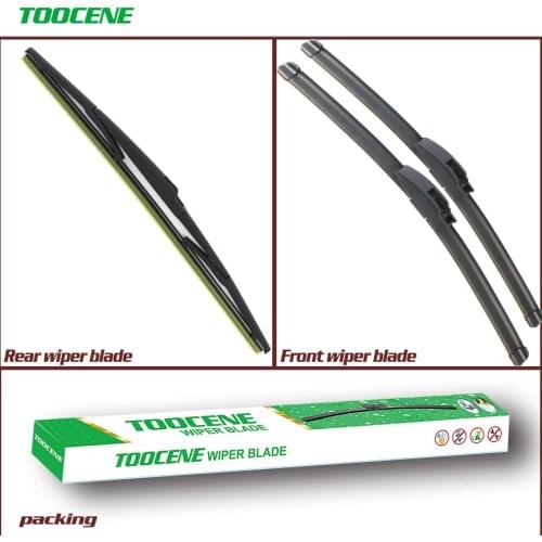 Front and Rear Wiper Blades For KIA Soul 2010 2011 2012 2013 Windshield Rubber Wiper Auto Car Accessories free shopping