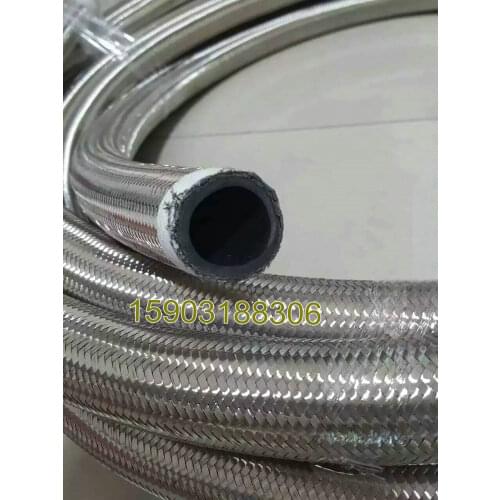 An12 NBR Oil Cooler Hose Stainless Steel Braided Fuel coolant Oil Cooling Hose an Hose 1M
