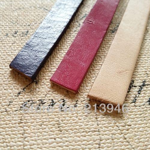 3 colors) 10MM/w 15M 100% Genuine Leather Cords Ropes Jewelry Accessories & Findings