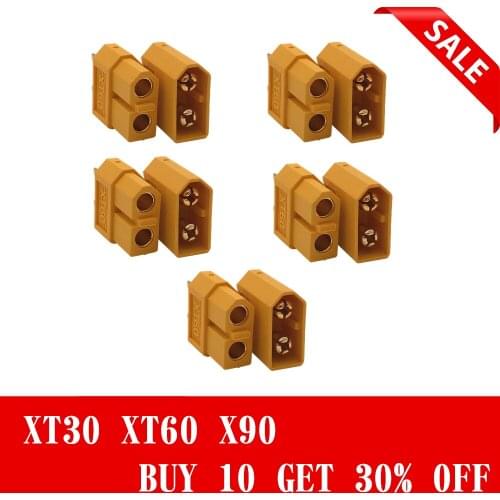 10/20pcs XT60 XT-60 XT30 XT60 T Male Female Bullet Connectors Plugs For RC Lipo Battery (5/10 pair) Wholesale