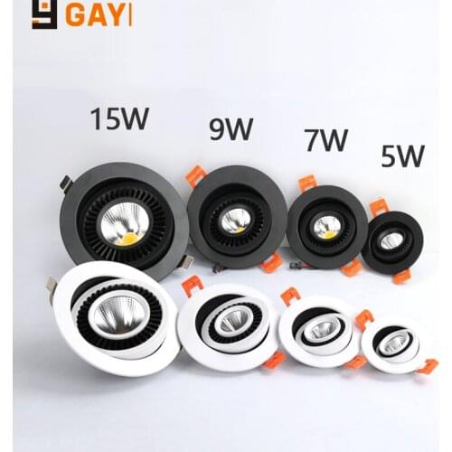 LED Bulb Light 360 Degree Rotation Spot Lighting for Kitchen Bedroom Indoor Lamp LED Ceiling Recessed Spot Light 15w 9w 7w 5w