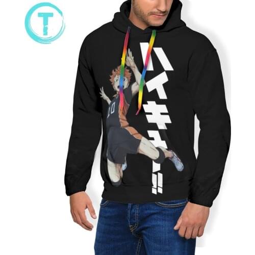 Haikyu Hoodie Haikyuu Shoyo Hinata Hoodies Winter Long Pullover Hoodie Popular Grey Polyester XXL Hoodies