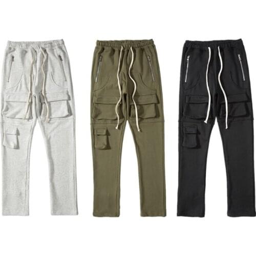 European And American Mens High Street Jogger Pants Multi Pocket Sweatpants Streetwear For Men Trouers