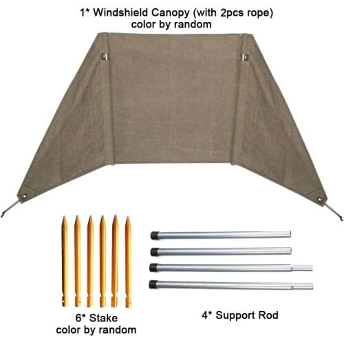 Outdoor Campfire Windshield Camping Grills Windscreen Windproof Strong Wear-resistant Curtain Wind Shield camping Accessorise