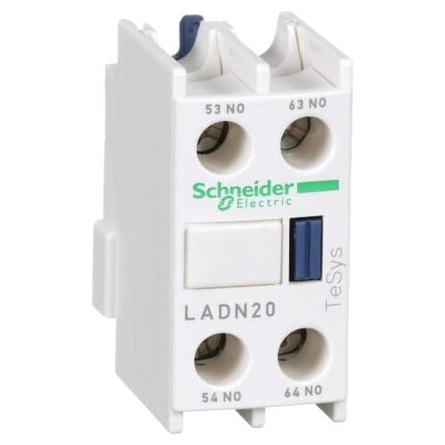 LADN20C LADN20 Auxiliary contact block, TeSys D, 2NO, front mounting, screw terminals