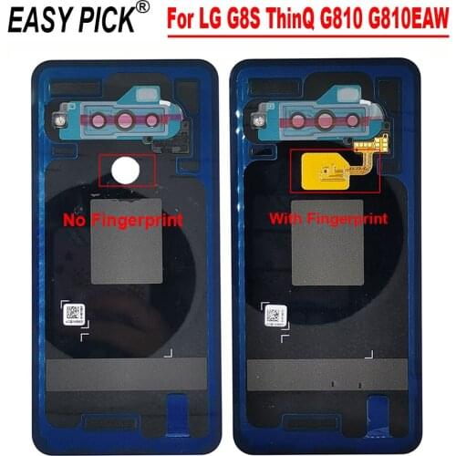 For LG G8S ThinQ G810 G810EAW G810EA Battery Back Cover Rear Door Panel Glass Housing Protective Case Durable Back Cover
