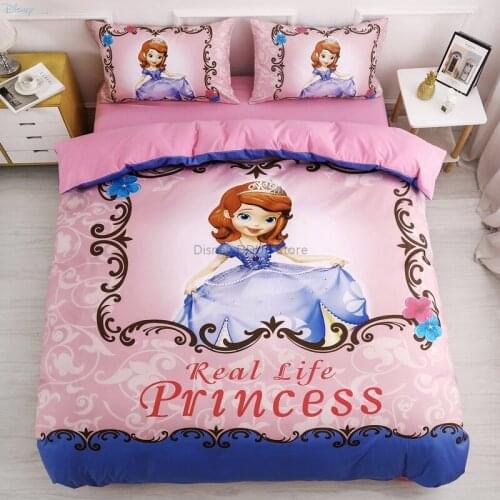 Sofia The First Disney Cinderella Aurora Princess Girls Women Bedding Sets Duvet Cover Bed Sheet Pillowcase Twin Full Queen Size