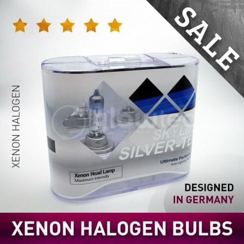 1pair HOD bulb headlight SKYLINE SILVER-TEC H11, H7, H4 55W 100W 2400lm 4300K Ultrabright light Car Lights GLOWTEC