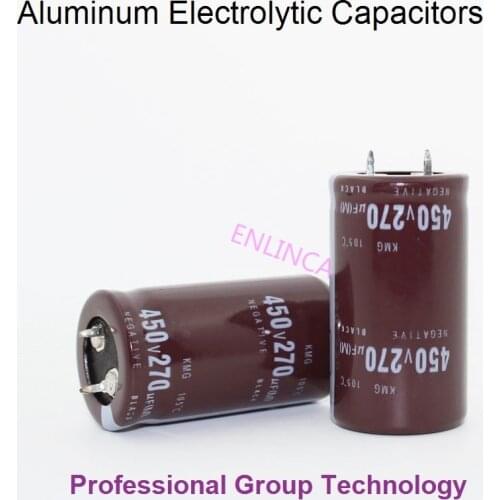 10pcs R77 Good quality 450v270uf Radial DIP Aluminum Electrolytic Capacitors 450v 270uf Tolerance 20% size 25x45MM 20
