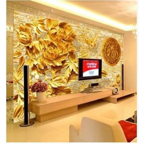 Beibehang Custom papel de parede 3d stereoscopic modern Relief silk cloth TV backdrop wall paper living room bedroom murals