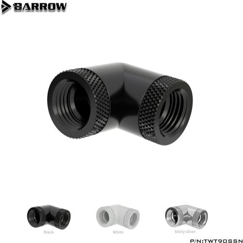 Barrow G4 / 1 black / bright silver 90 degree double inner teeth double rotation adapter TWT90SSN