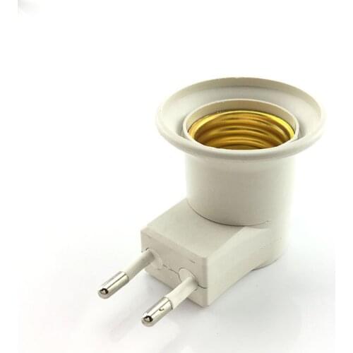 E27 LED light Bulb Adapter lamp Holder Converter Female Sochet Base type to AC Power 110V 220V EU Plug + ON/OFF Button Switch