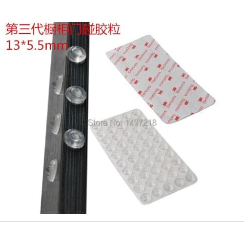150 PCS 13mm x 5.5mm clear anti slip silicone rubber bumper damper shock absorber 3M self-adhesive Silica gel feet pads