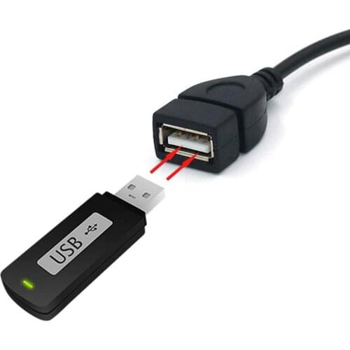 Car MP3 Player Converter 3.5 mm Male AUX Audio Plug To USB Female Converter Cable Cord Adapter