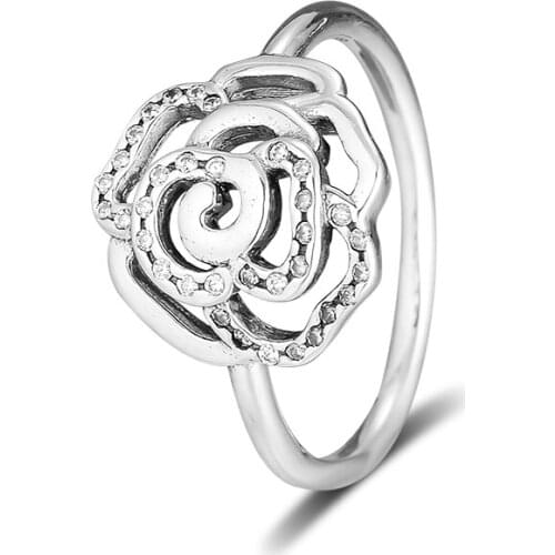 CKK Ring Rose Rings for Women Men Anillos Mujer Anel Bague Femme Wedding Engagement 925 sterling silver Jewelry