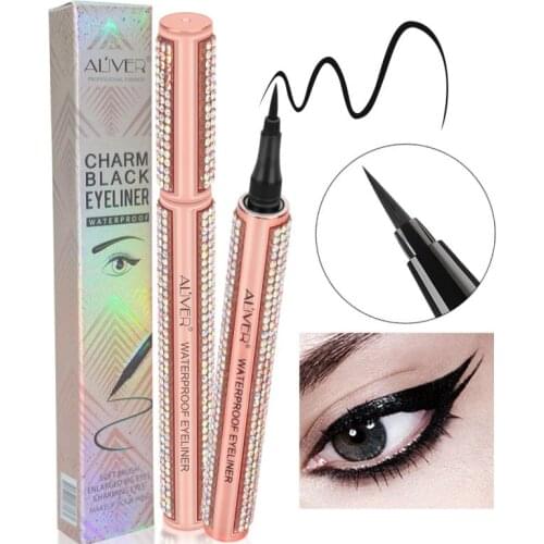 Colored Eyeliner Pen Waterproof Not-blooming Quick Dry Black Natural Long Lasting Liquid Eyeliner Cosmetic For Women Makeup