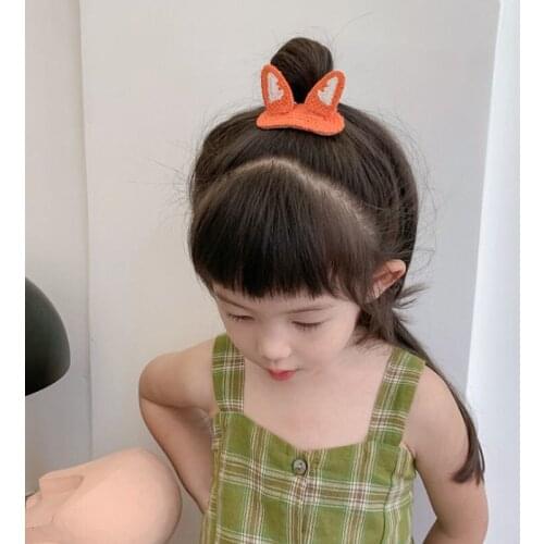 Kid Hair Accessories Handmade Knitting Wool Hairpins Hair Clips for Women Girl Fashion Sweet Hair Jewelry