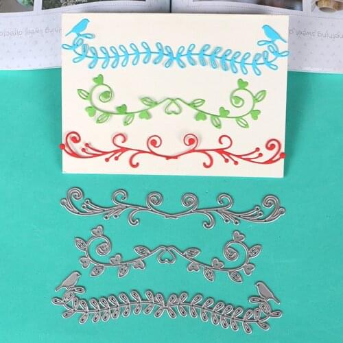DUOFEN METAL CUTTING vines and borders stencil for DIY papercraft projects Scrapbook Paper Album
