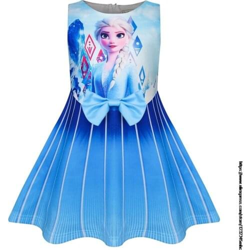 Frozen Elsa Kids Dress Girl Birthday Party For Girls Princess Tutu Dress Festival Performance Dress Baby Kids Clothes